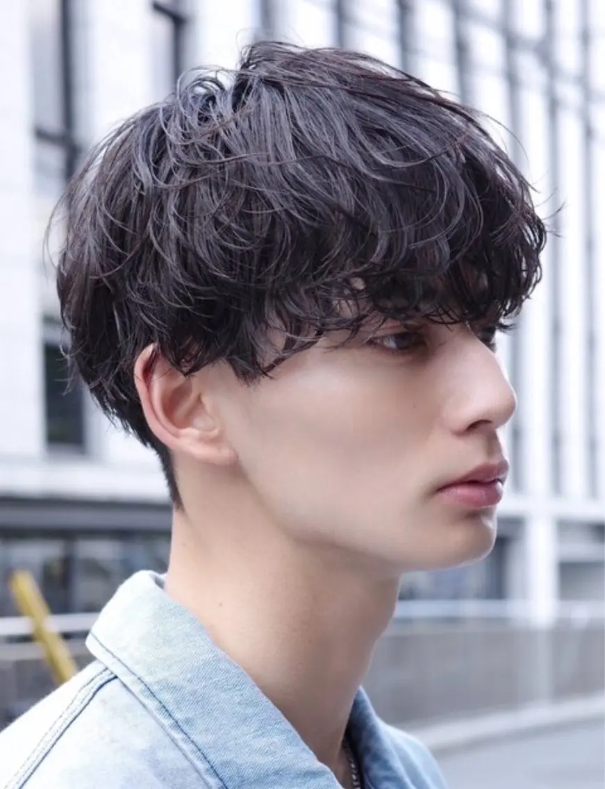 パーマ メンズ 白井 世那のヘアスタイル