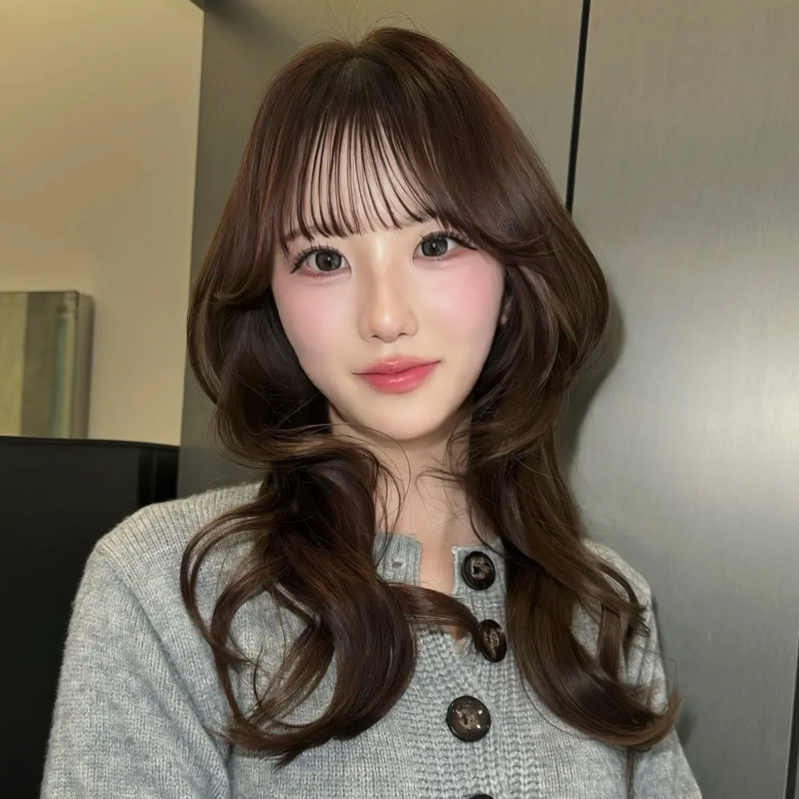 ロング レイヤーカット 似合わせカット カット ヘアカラー トリートメント 水光カラー/ブリーチ ⛓️京都/Rionのヘアスタイル
