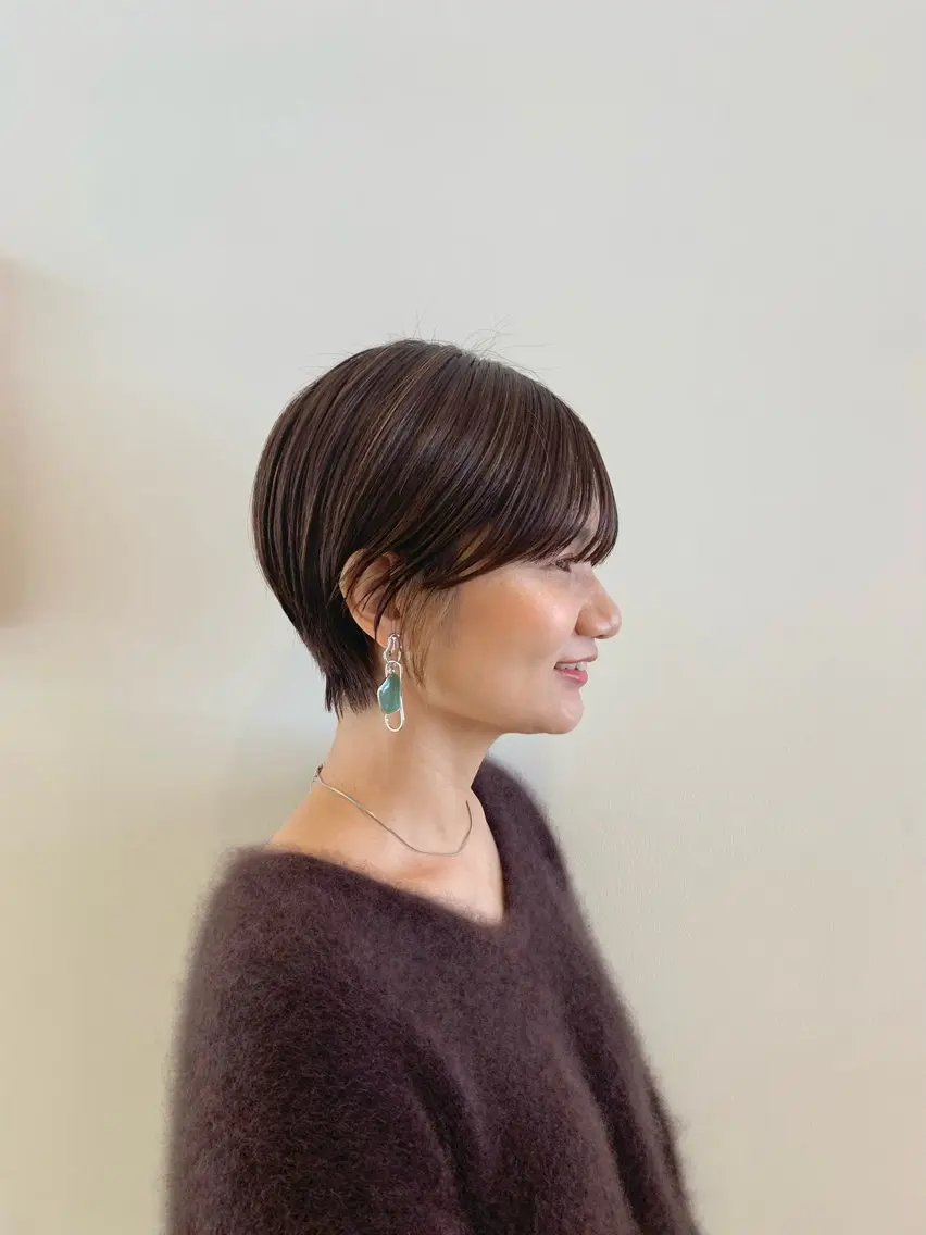 ショート カラー 中尾 文哉のヘアスタイル