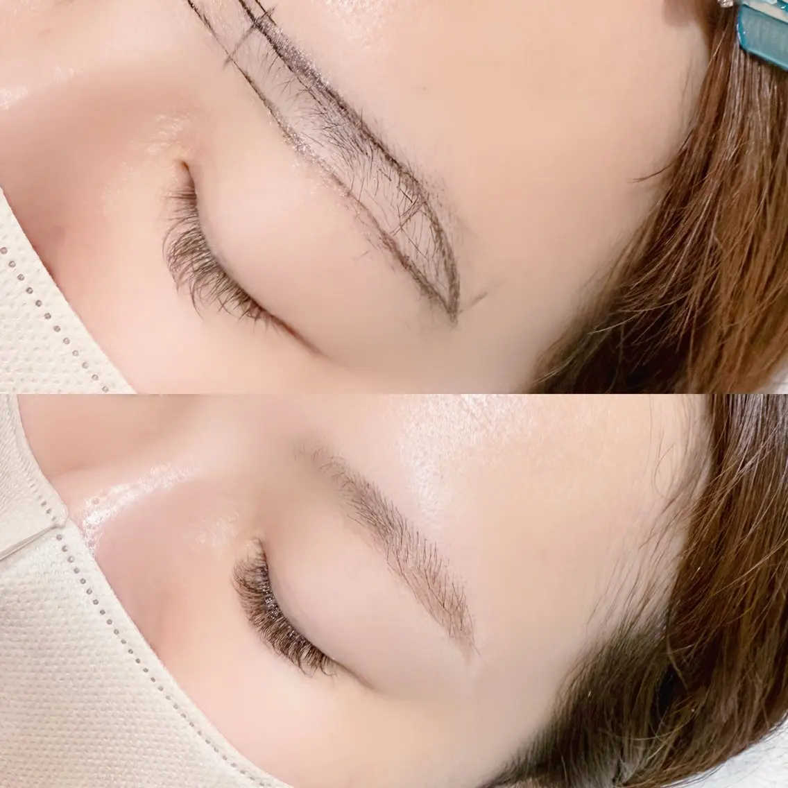 【限定】アイブロウwax🌸/間引き・メイク付の写真
