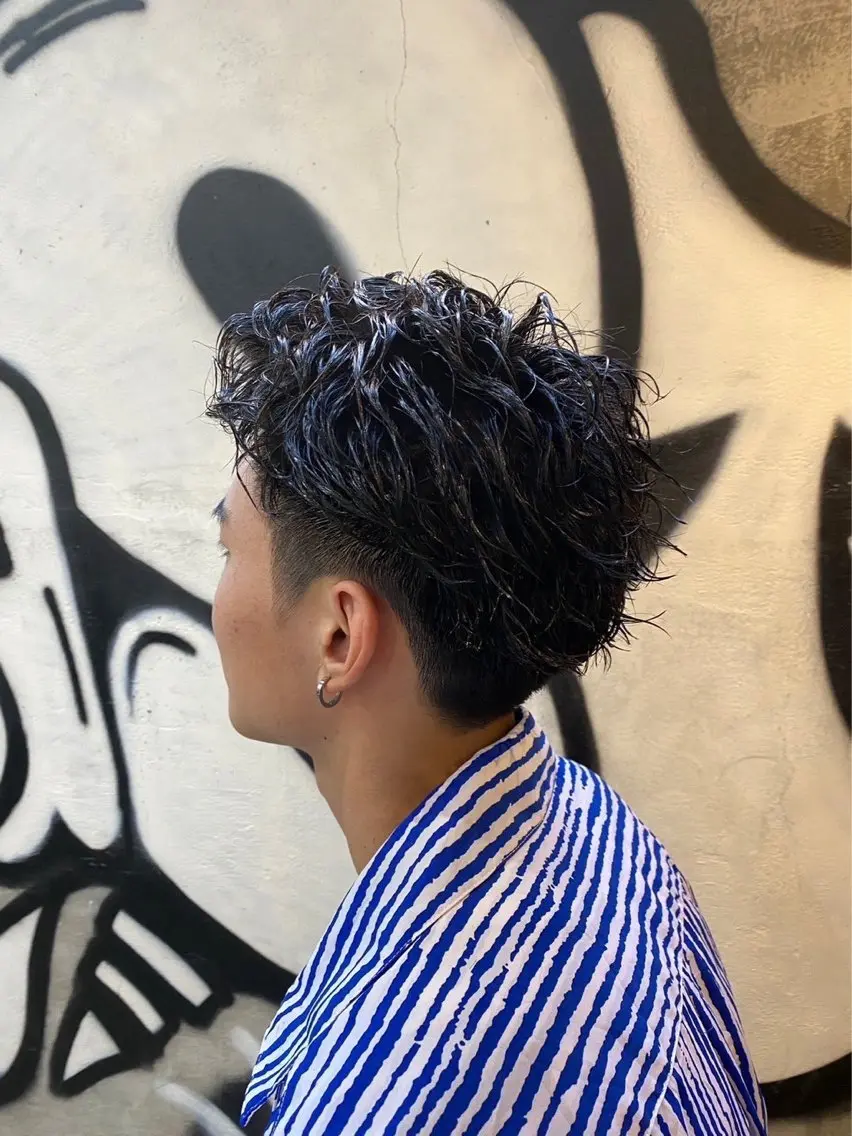 パーマ メンズ メンズパーマ ツーブロック カット パーマ 2ヵ月先までまとまる レイヤー🫧若葉🪞のヘアスタイル