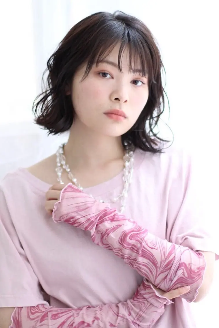 ミディアム 髪質改善/イルミナ /ショート/林美里のヘアスタイル