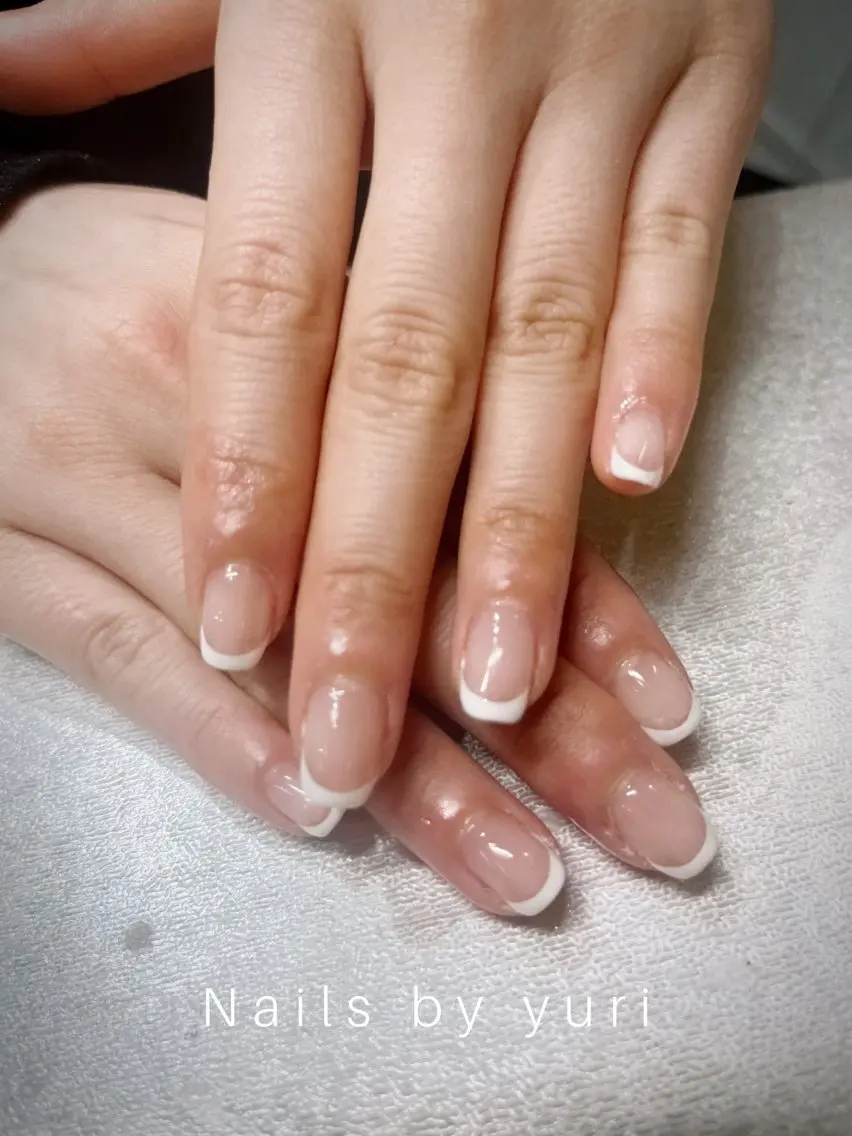ネイル フレンチネイル シンプルネイル ▫️YURI▫️ /relownailのネイルデザイン