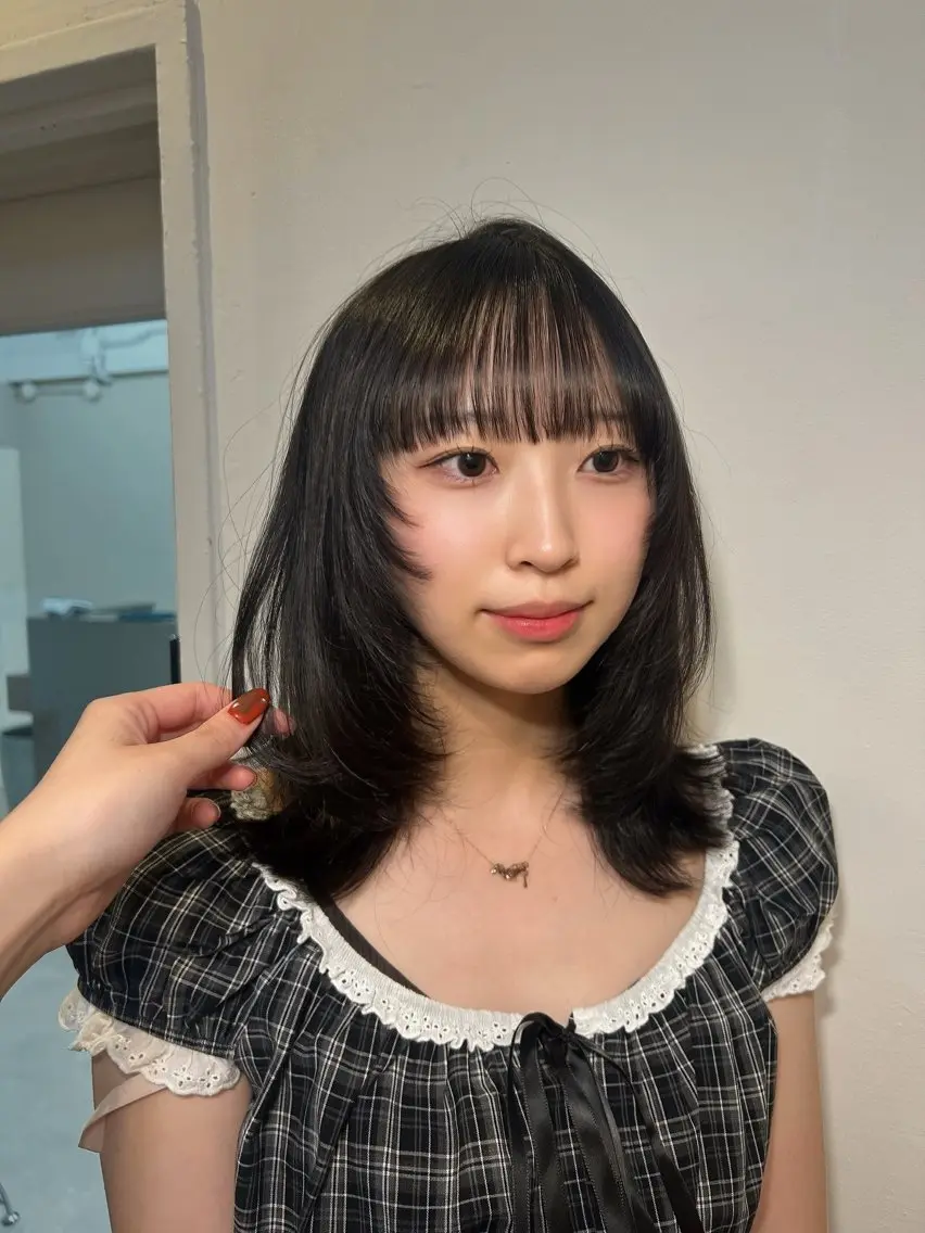 ミディアム カラー 透明感カラー chisaのヘアスタイル