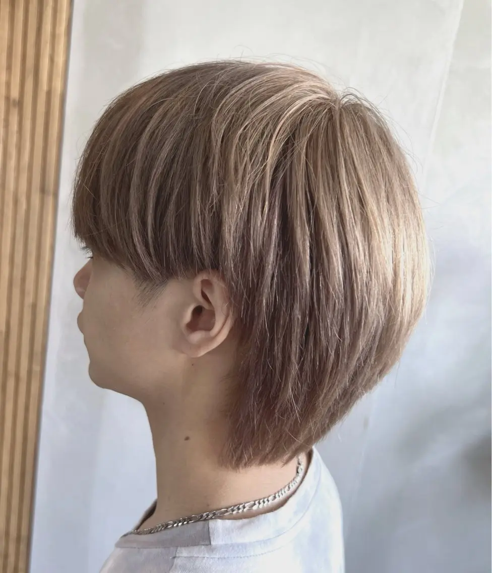 カラー メンズ ベージュカラー ミルクティーベージュ カット ヘアカラー トリートメント ブリーチなしWカラー メンズカット✨ワタベのヘアスタイル