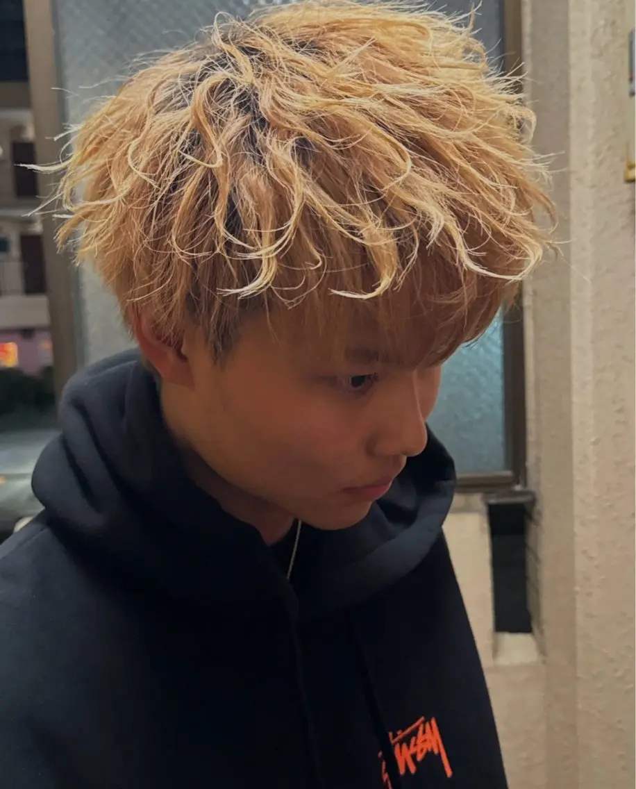 ショート パーマ メンズ 博多メンズパーマ特化 ベップハルキのヘアスタイル