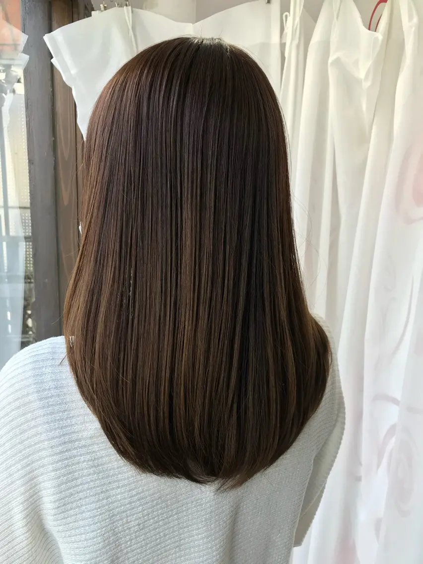 カット+コスメストレート+トリートメントの写真