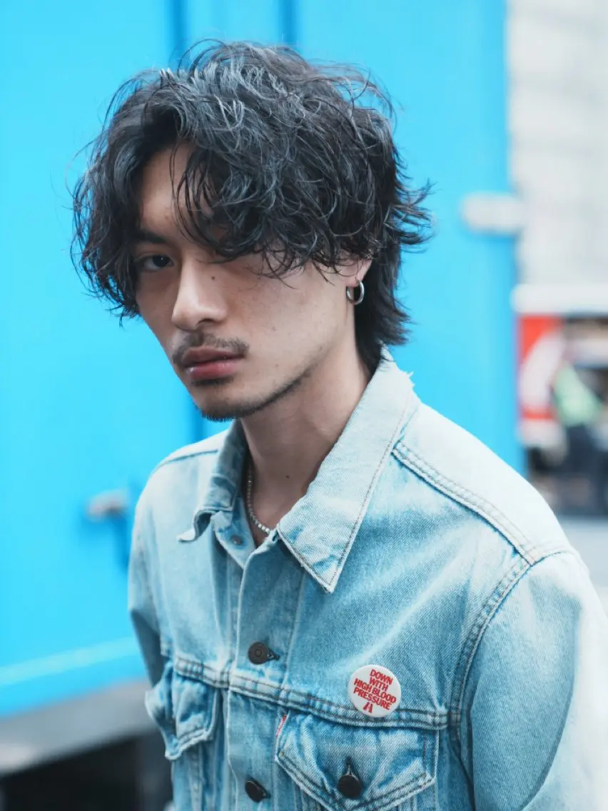 パーマ メンズ メンズパーマ カット パーマ 小川 廉太朗のヘアスタイル