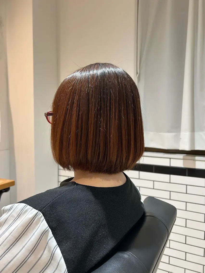 ショート カット 縮毛矯正 miho .のヘアスタイル