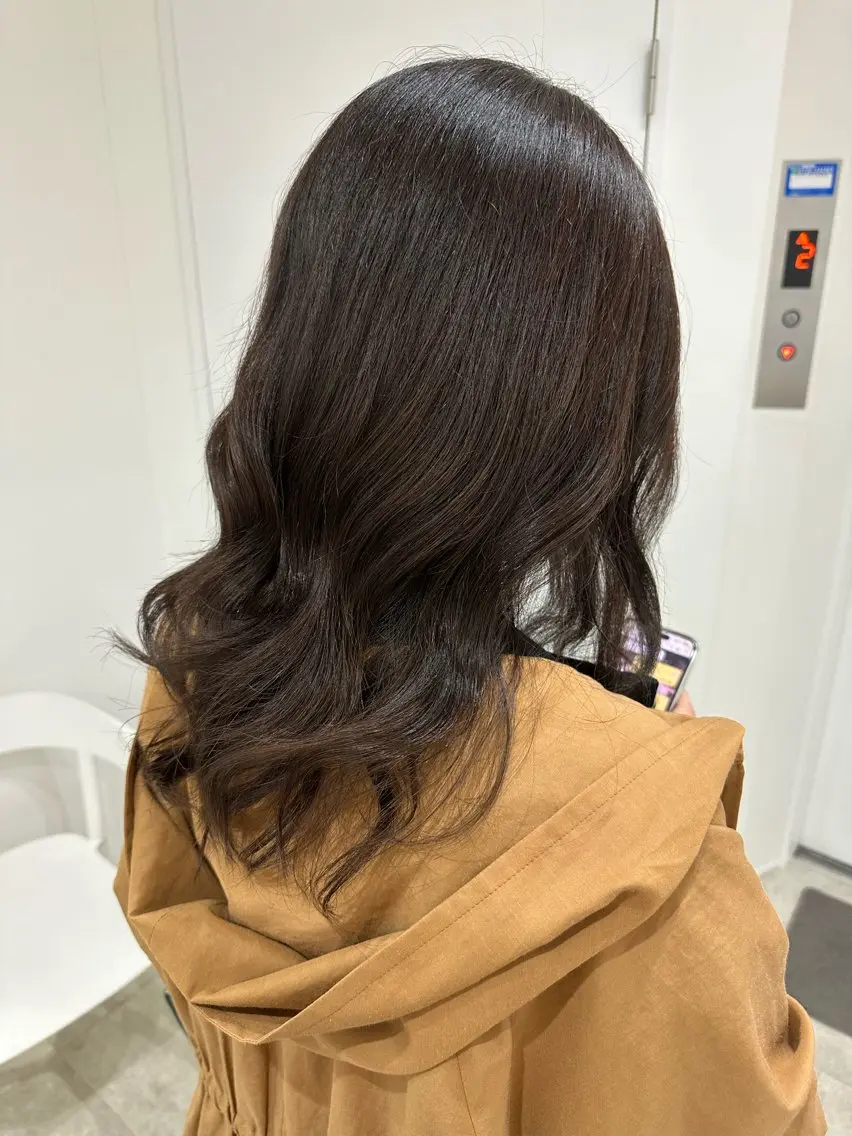 セミロング カラー カット ヘアカラー トリートメント レイヤー/ナチュラル 💐nao.のヘアスタイル