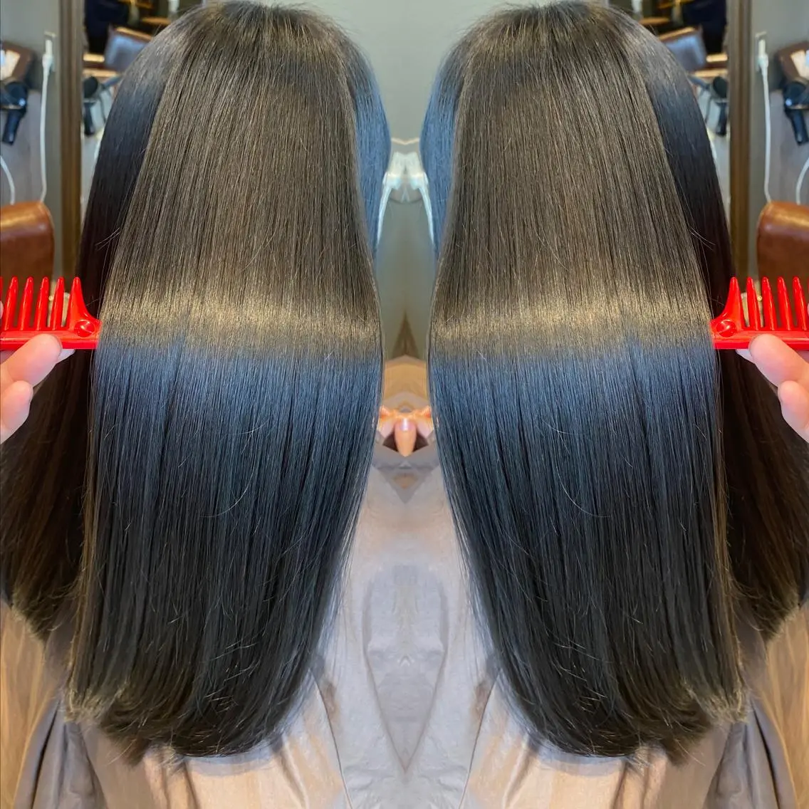 ロング 比嘉 翼のヘアスタイル