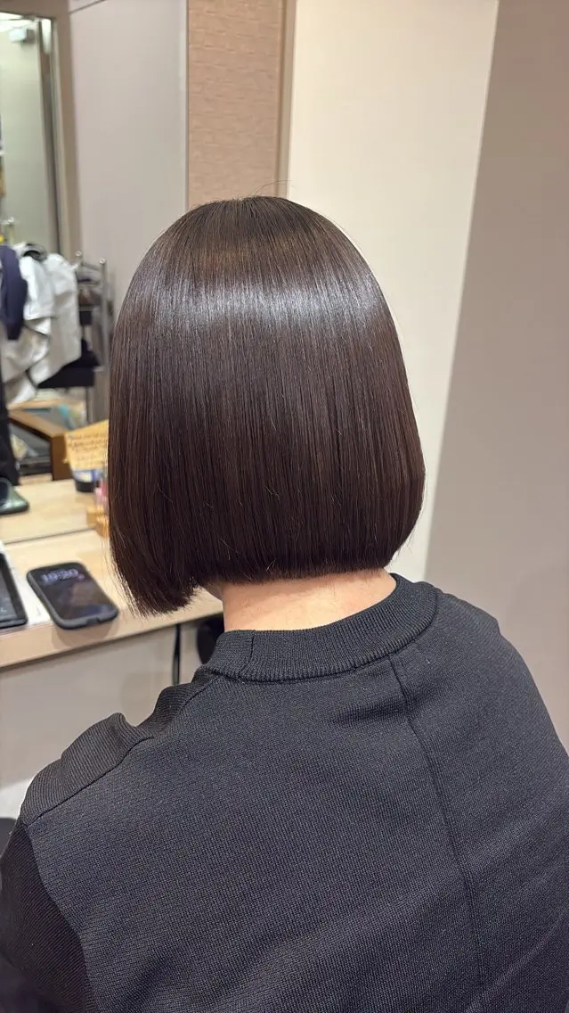 ショート 縮毛矯正 カット 縮毛矯正 笹木 怜羅のヘアスタイル