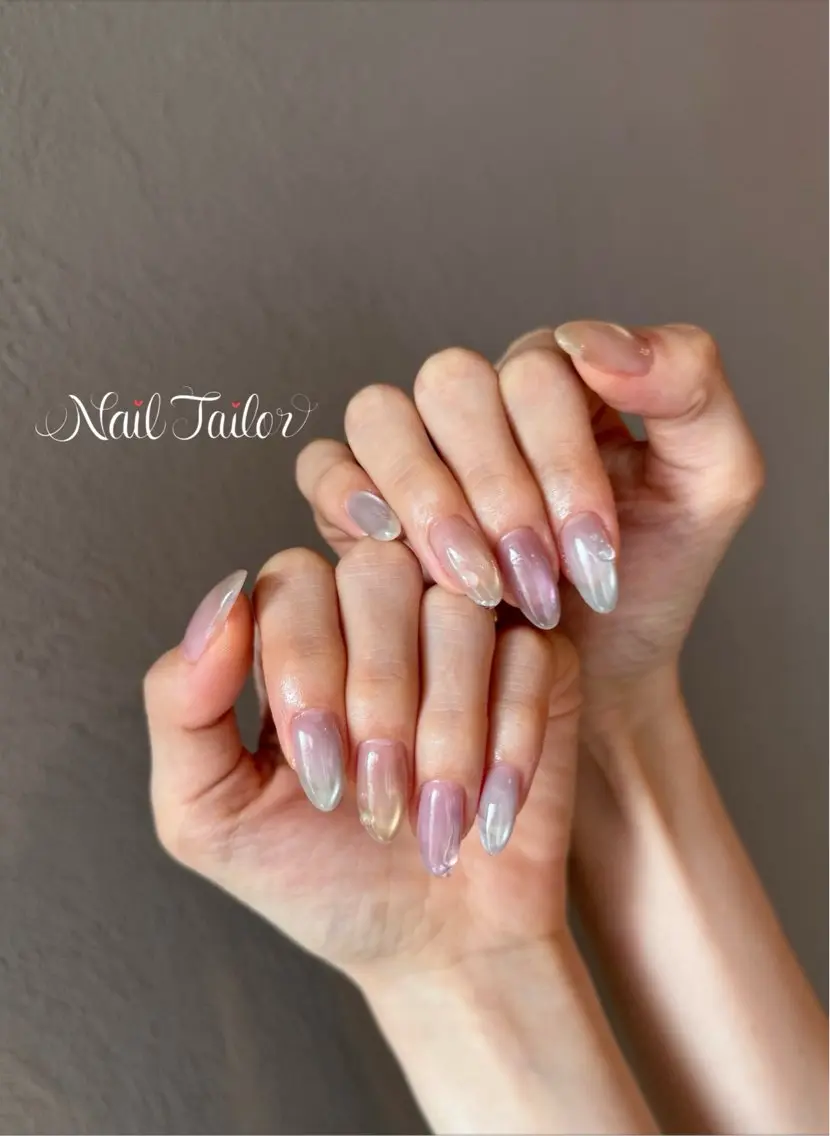 ネイル 韓国ネイル マグネットネイル 夏ネイル ハンドネイル NailTailor ネイルテイラーのネイルデザイン