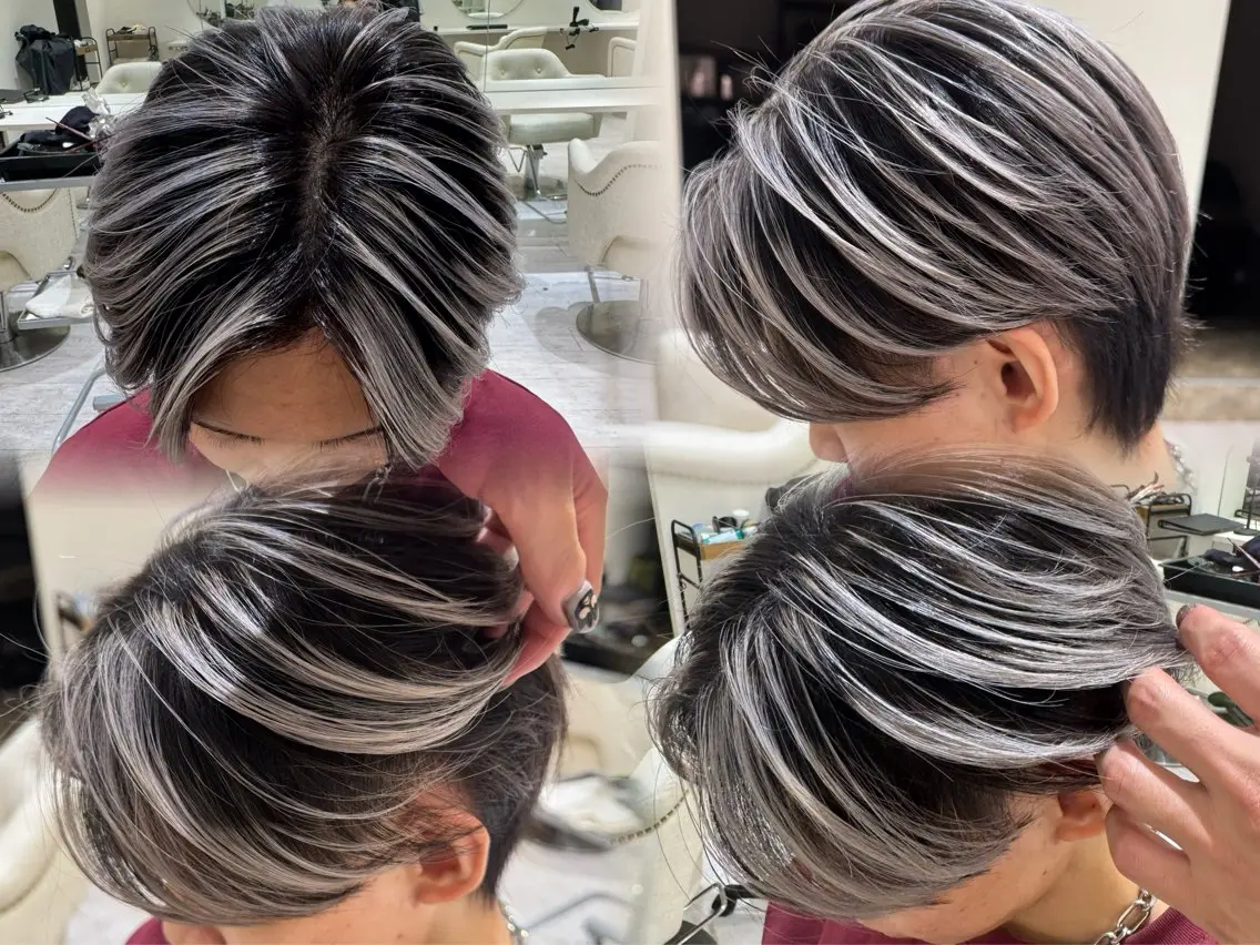 ショート カラー メンズ メンズ特化美容師 カラー専門ぺーターのヘアスタイル