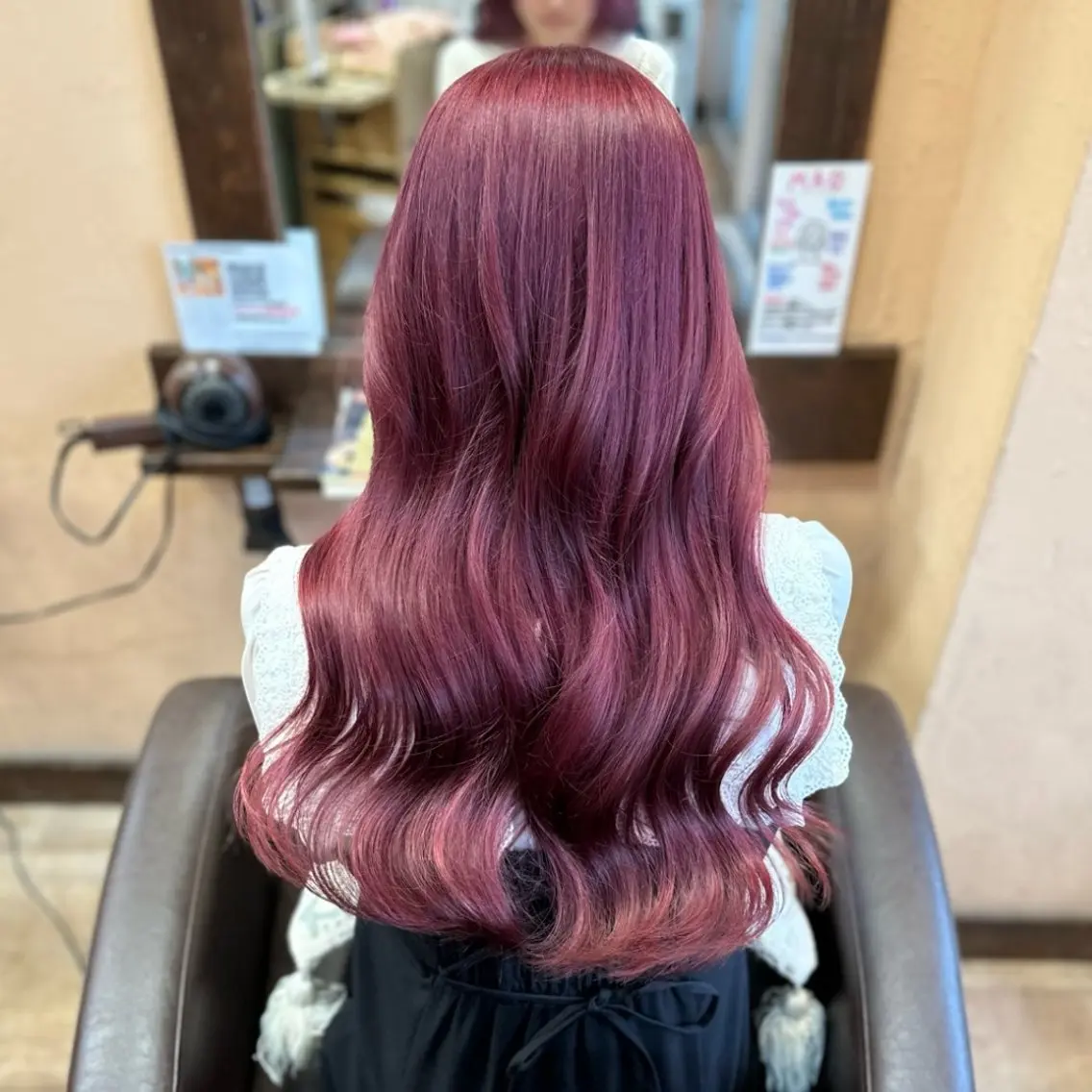 ロング カラー ピンクカラー ヘアカラー ボブ,レイヤー🩵 Maho🐻‍❄️のヘアスタイル