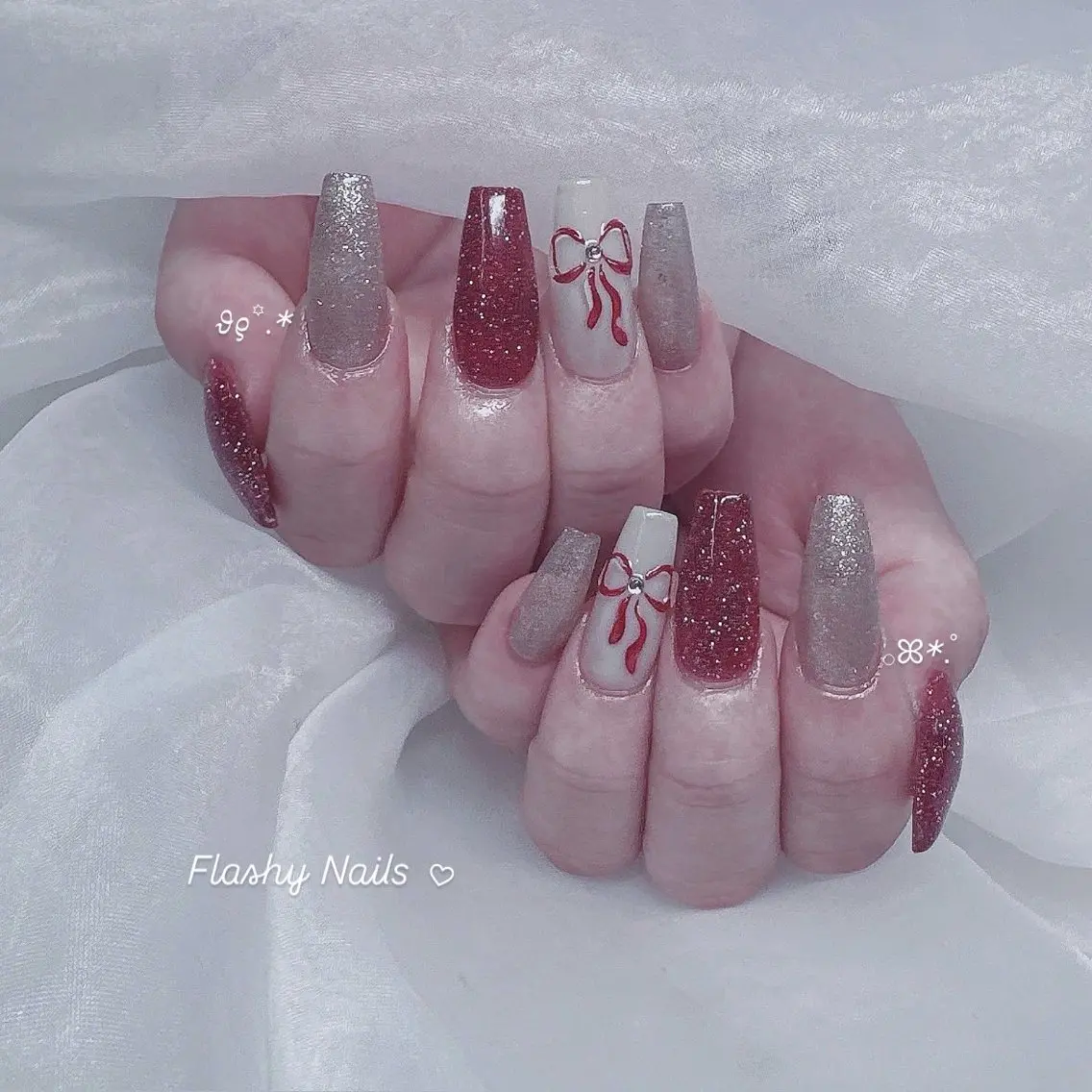 ネイル 長さ出し シンプルネイル Flashy Nailsのマツエク・マツパデザイン