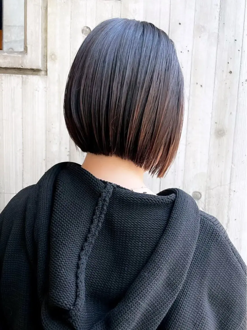 ショート ボブ カット トリートメント 石川玲菜/ ボブ/銀座のヘアスタイル