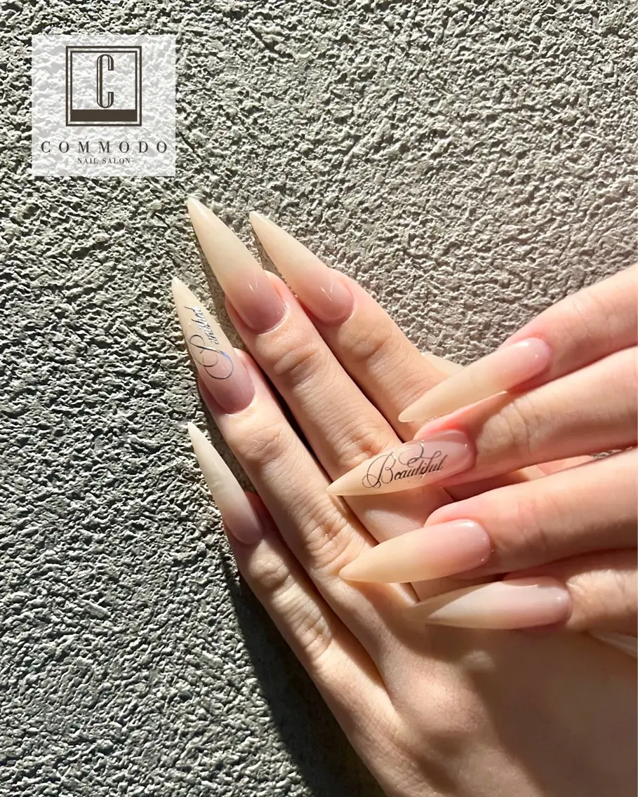 ネイル 長さ出し ロングネイル ハンドネイル オーナーネイリスト MIYUのネイルデザイン