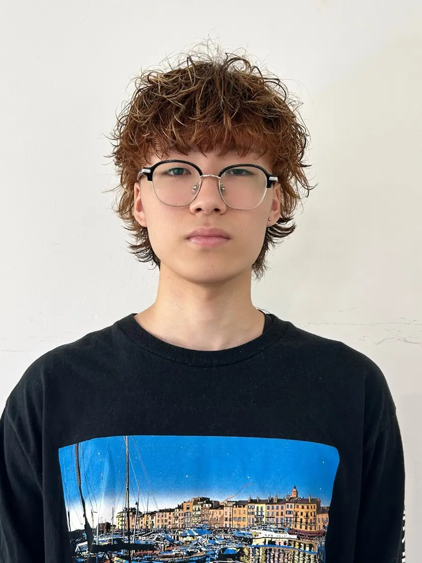 パーマ メンズ メンズパーマ 海外風スタイル Gakutoのヘアスタイル