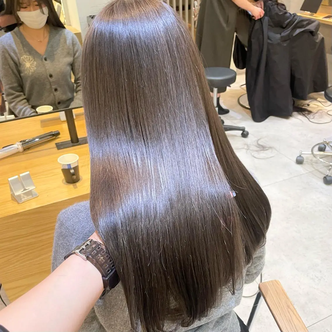 🌈ダメージが抑えたい・明るくしたい方🌈ブリーチなし‼️透明感ダブルカラー💘+TOKIOトリートメントの写真
