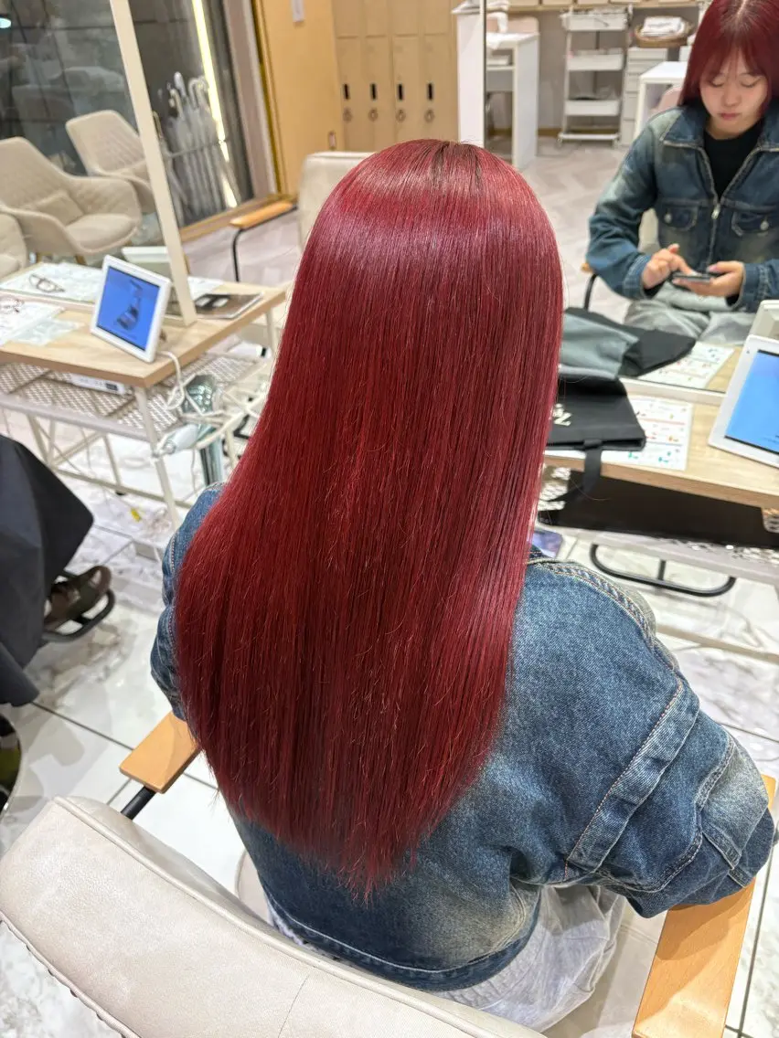 ロング ヘアカラー yurika🎀 透明感カラー🫧のヘアスタイル