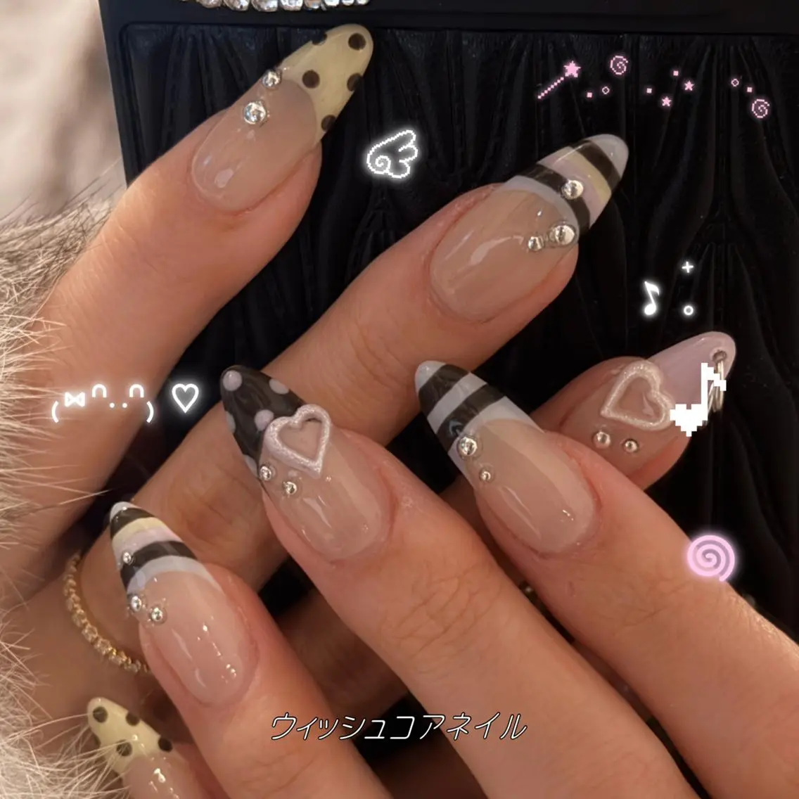 ネイル ハンドネイル フットネイル lili.nail y2k/長さ出しのネイルデザイン