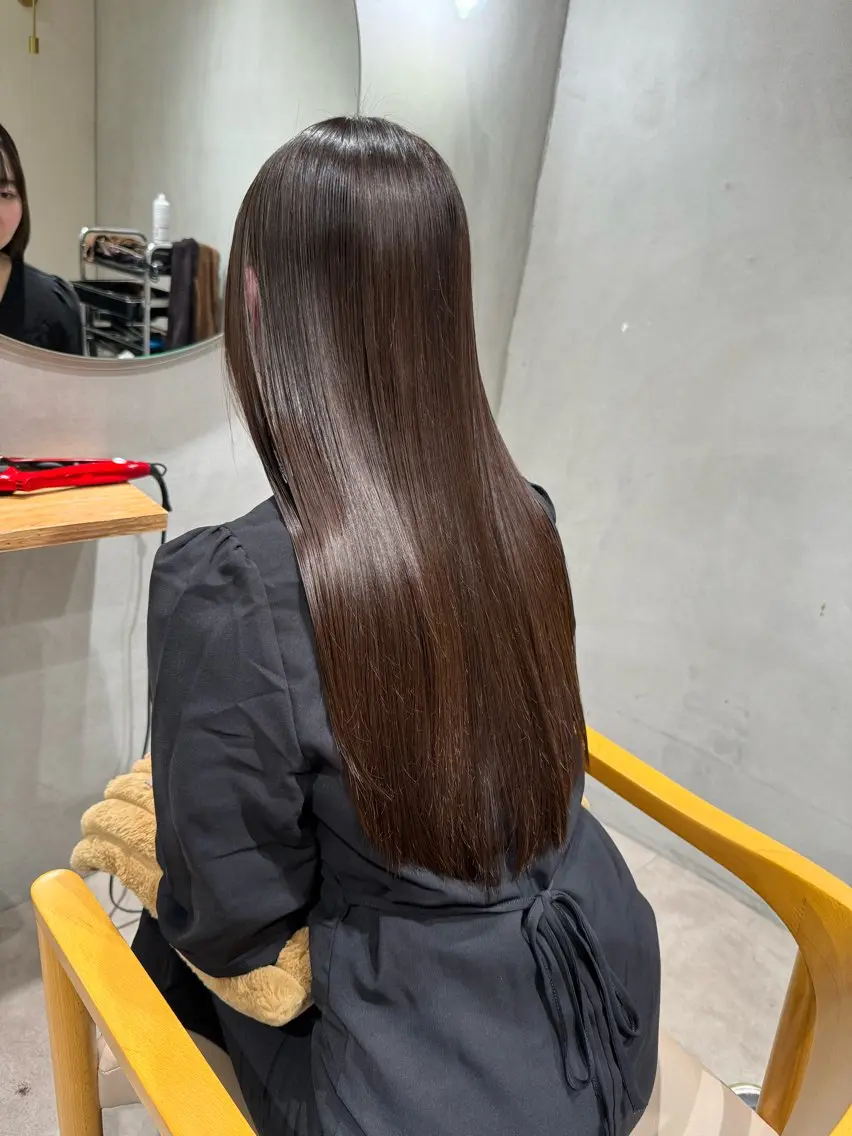 ロング カラー 縮毛矯正 💛ブリーチカラー /ブリーチ縮毛💛のヘアスタイル