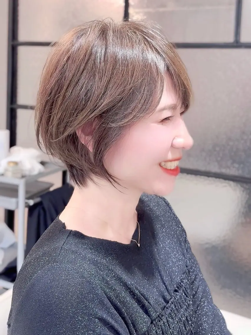 ショート カット ヘアカラー トリートメント 平田 健一のヘアスタイル