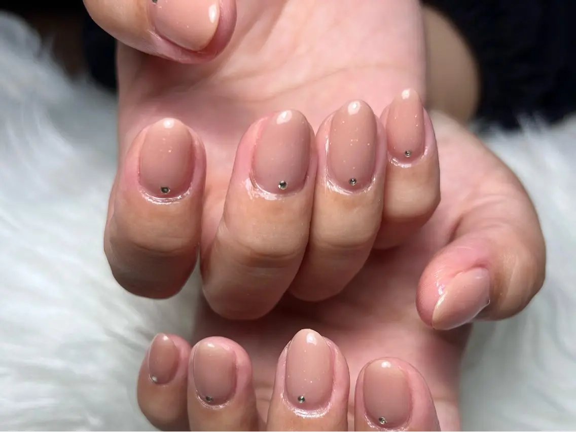ネイル ジェルネイル 持ち込み ワンカラーネイル スカルプネイル xinh nailsのネイルデザイン
