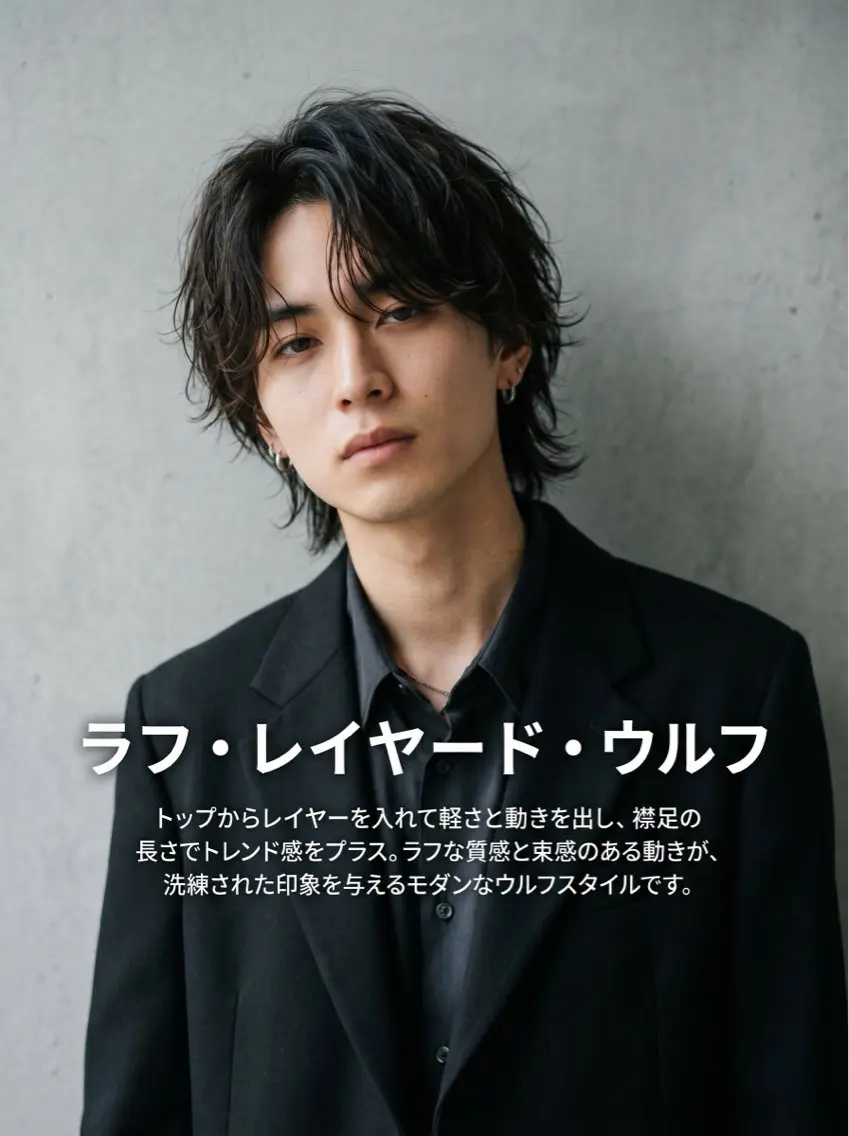 ショート メンズ メンズパーマ メンズウルフカット レイヤーカット 似合わせカット ウルフカット カット パーマ トリートメント 🔮メンズ縮毛矯正 メンズパーマ💎竹永のヘアスタイル