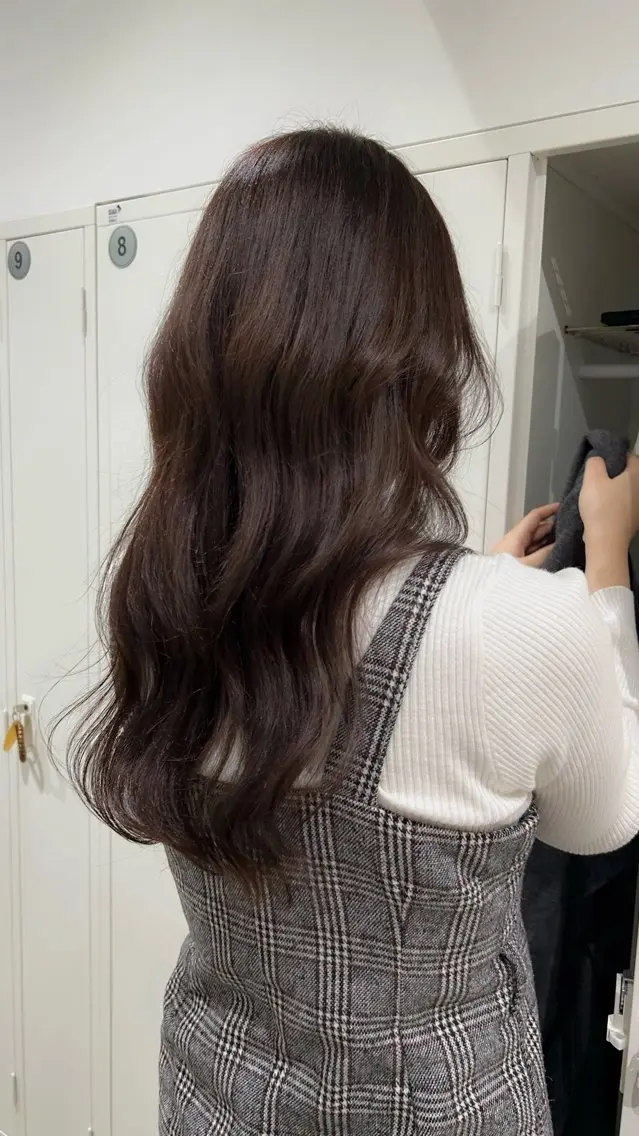 ロング カラー ベージュカラー ピンクカラー ピンクベージュ ロング 🧣艶カラー・ヘア セット Chie🧸のヘアスタイル