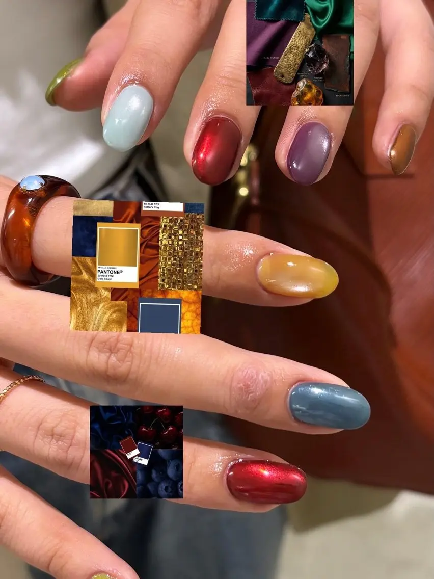 ネイル オーロラネイル マグネットネイル chika / nailのネイルデザイン