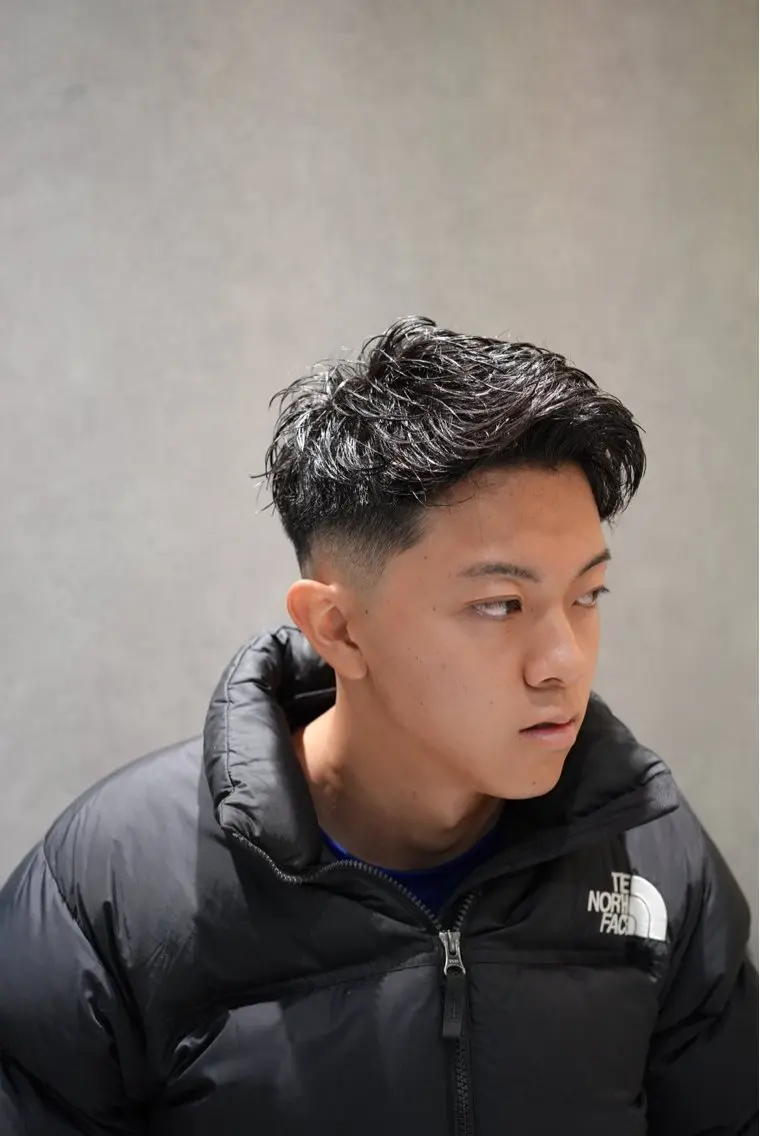 メンズ フェードカット カット SHIZUKU スパイキーショートのヘアスタイル