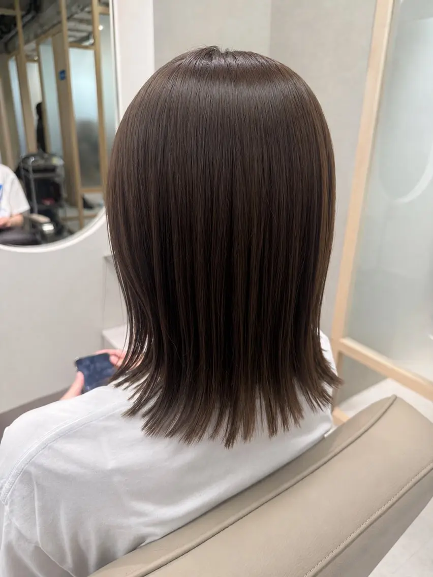 ミディアム 骨格診断/パーソナル カラー/高梨のヘアスタイル