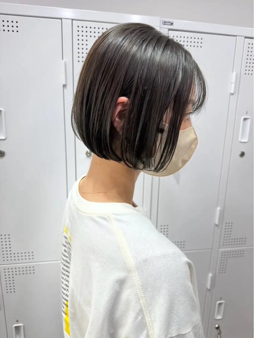 ショート カラー ボブ 神戸ボブ✂️ ioe三宮/田 伸佳のヘアスタイル