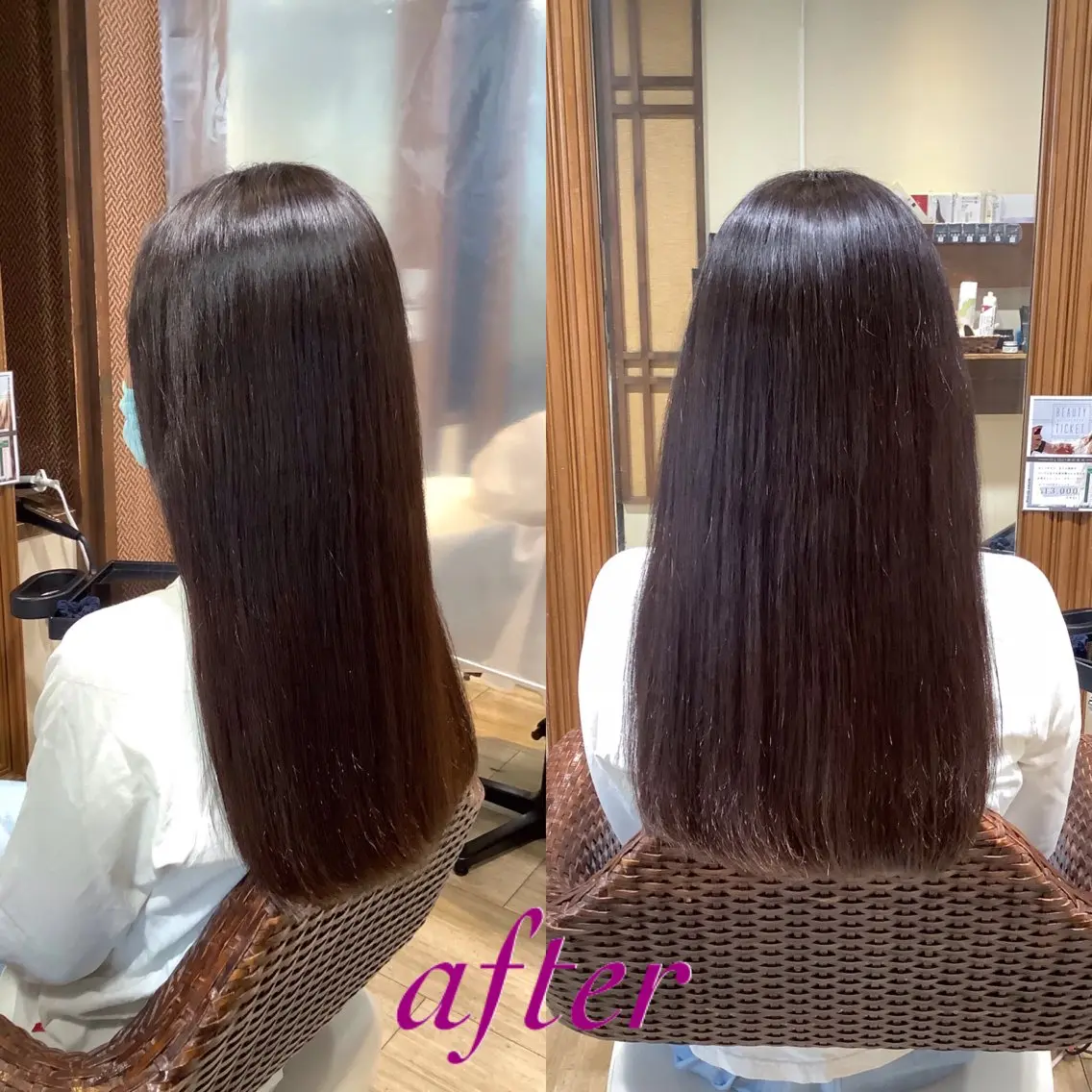 ロング 髪質改善縮毛矯正 美容師✂️山崎竜二のヘアスタイル