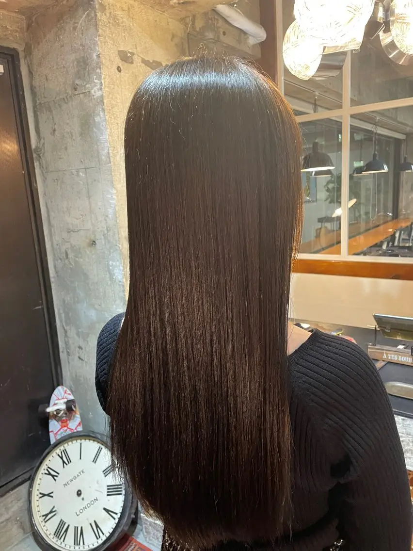 ロング カラー 髪質改善 トリートメント マンツーマン 髪質改善　工藤のヘアスタイル
