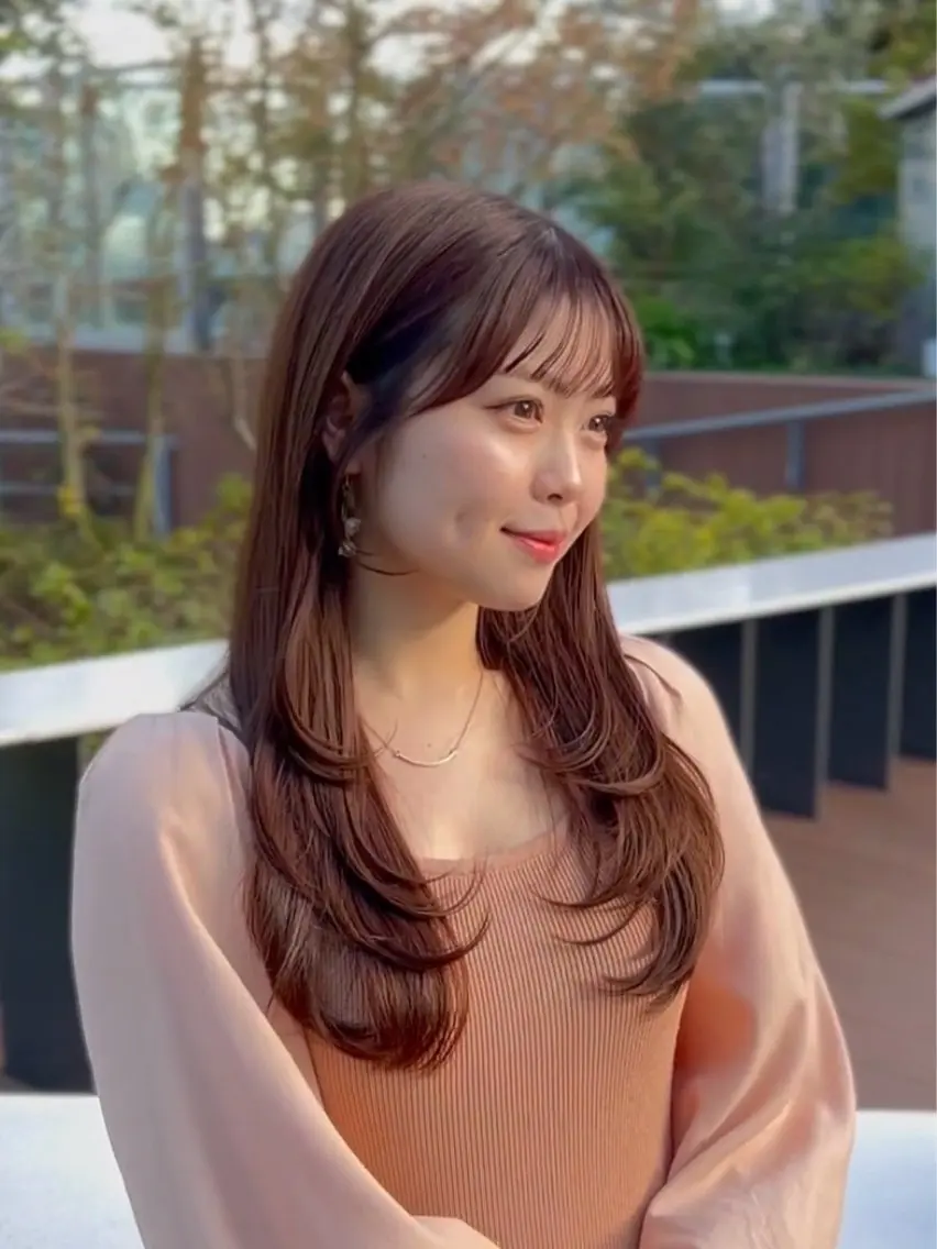 ロング カラー ヘアアレンジ レイヤーカット 似合わせカット TOTA ✨美髪縮毛矯正✨のヘアスタイル