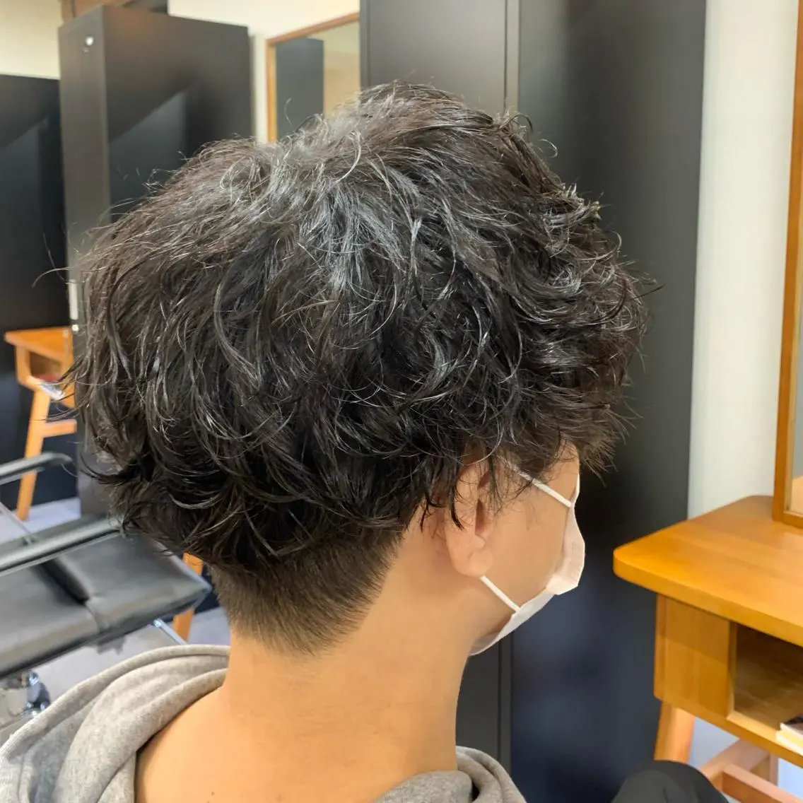 ショート パーマ メンズ カット パーマ メンズ特化美容師/ 藤戸 椋のヘアスタイル