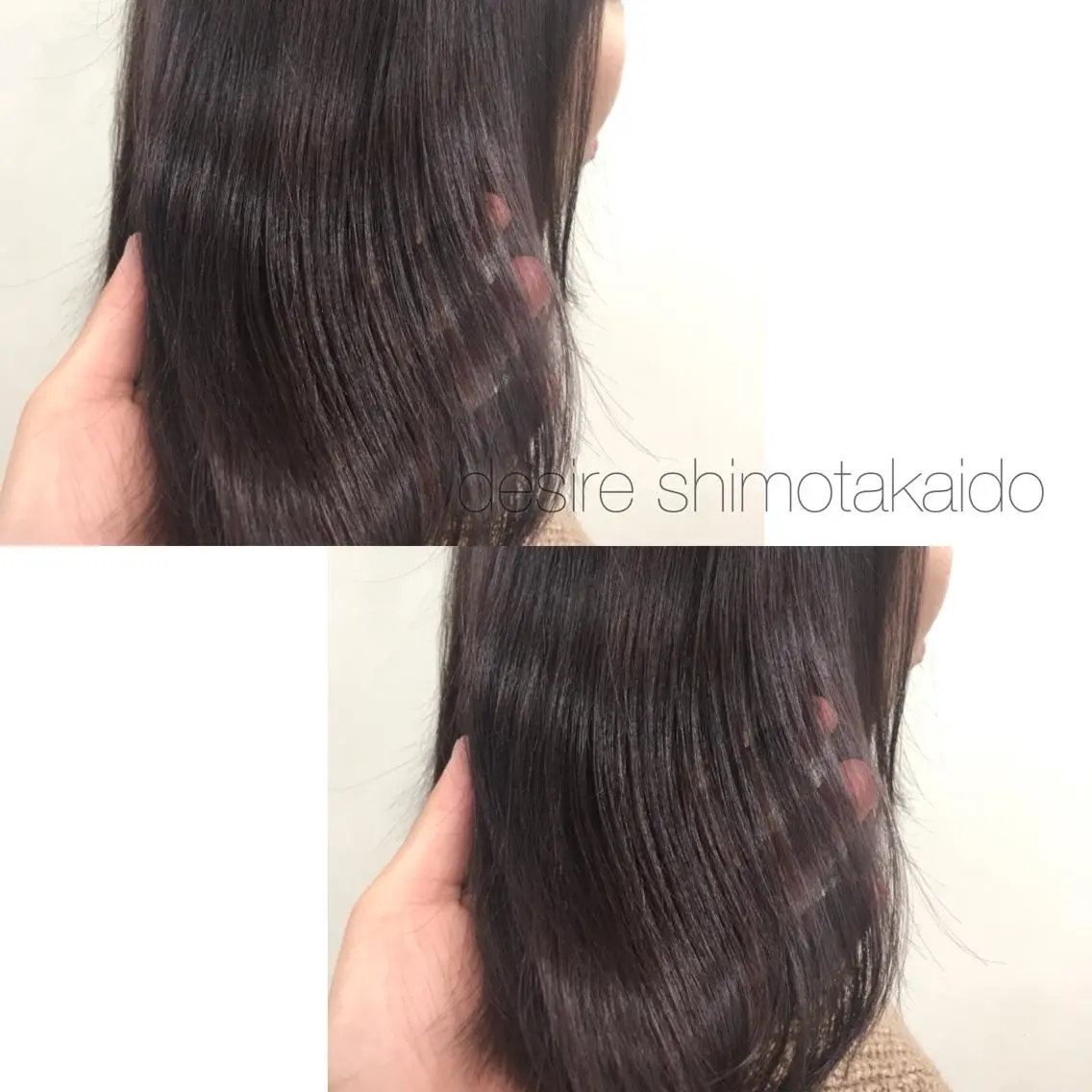 ミディアム カラー イルミナカラー バイオレットカラー 薄田 珠美のヘアスタイル