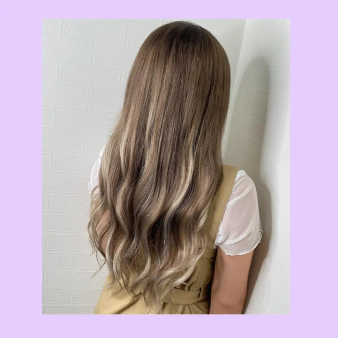 ロング カラー シールエクステ グラデーションカラー ハイライトカラー エクステ ハイライト 国田 結衣のマツエク・マツパデザイン