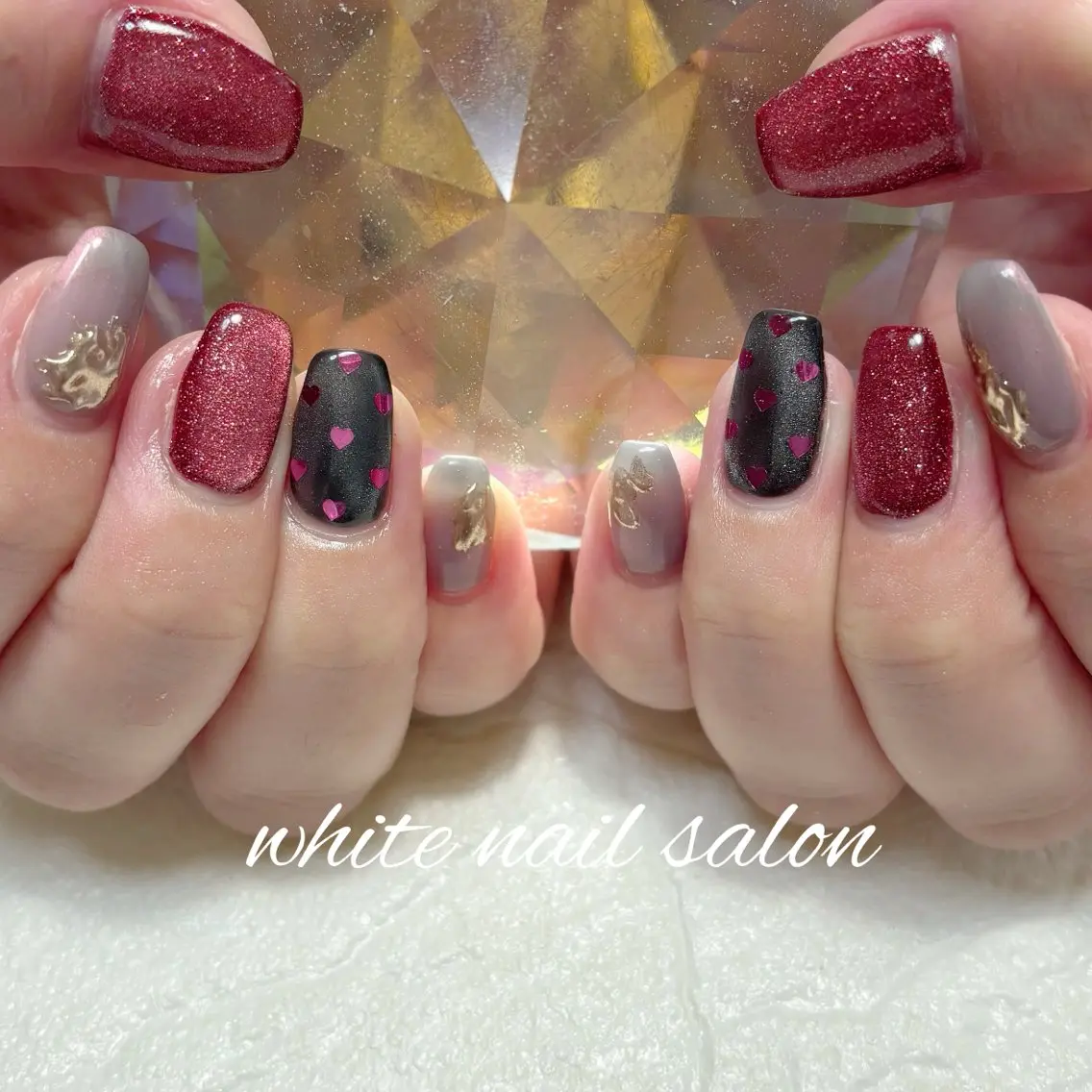 ネイル フットネイル ハンドネイル white nail salonのネイルデザイン