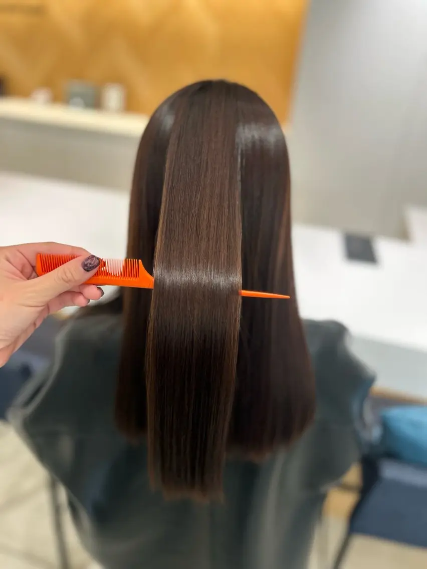ロング カット 縮毛矯正 コヤマ ナミのヘアスタイル