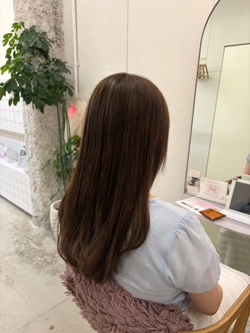 ロング カラー ヘアカラー トリートメント 透明感カラー/名古屋 /栄/木下奈々望のヘアスタイル
