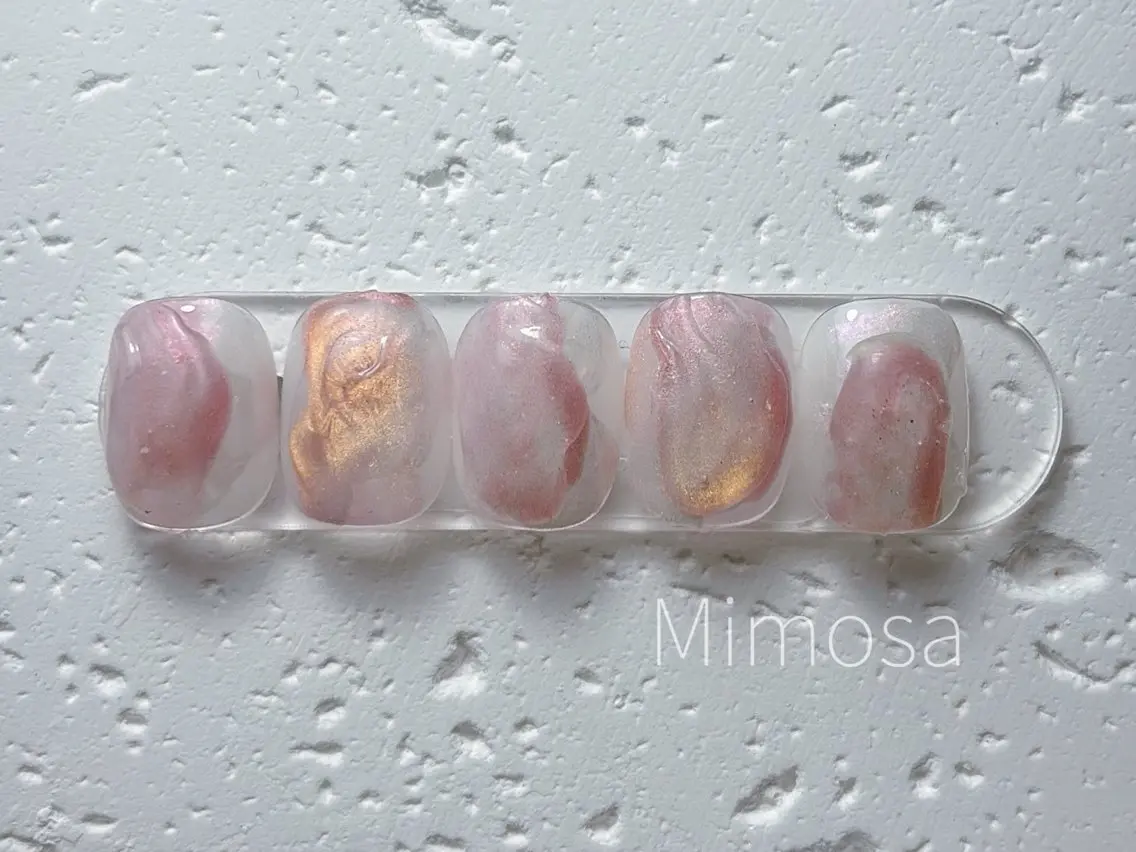 ネイル ハンドネイル 💛Mimosa💛 吉祥寺のネイルデザイン