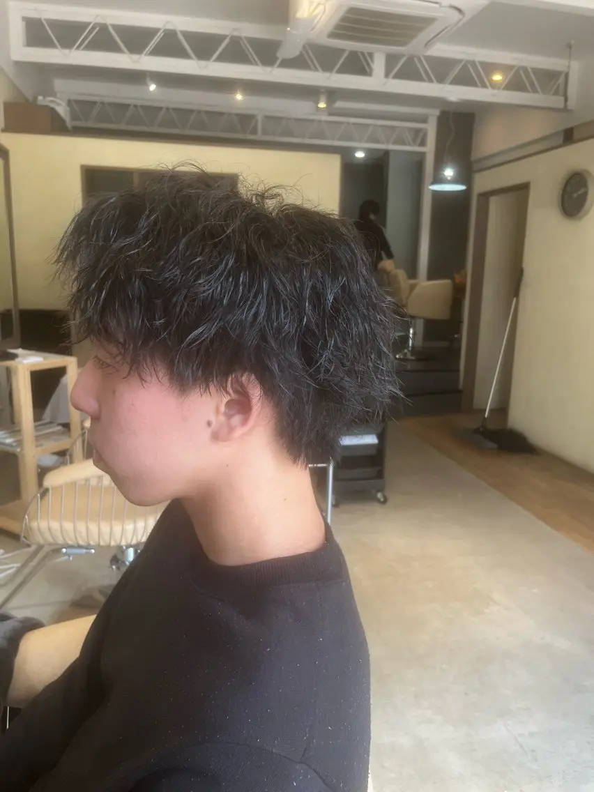 ショート メンズ カット パーマ トリートメント 鹿児島 TSUBASAのヘアスタイル