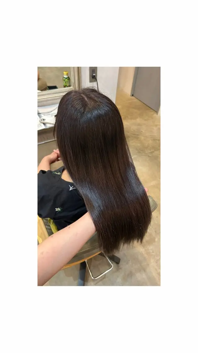 ロング カラー グレージュ パープルカラー パープルグレージュ 楓恋🎀ブリーチ・カ ラーモデル募集中🎀のヘアスタイル