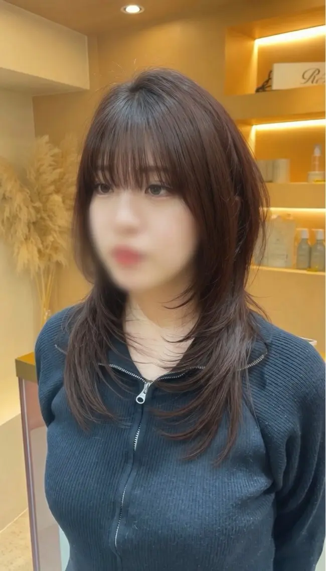 セミロング カット ヘアカラー トリートメント ヘッドスパ ヘアセット 🫧ハッシュレイヤー ×髪質改善🫧清野のヘアスタイル