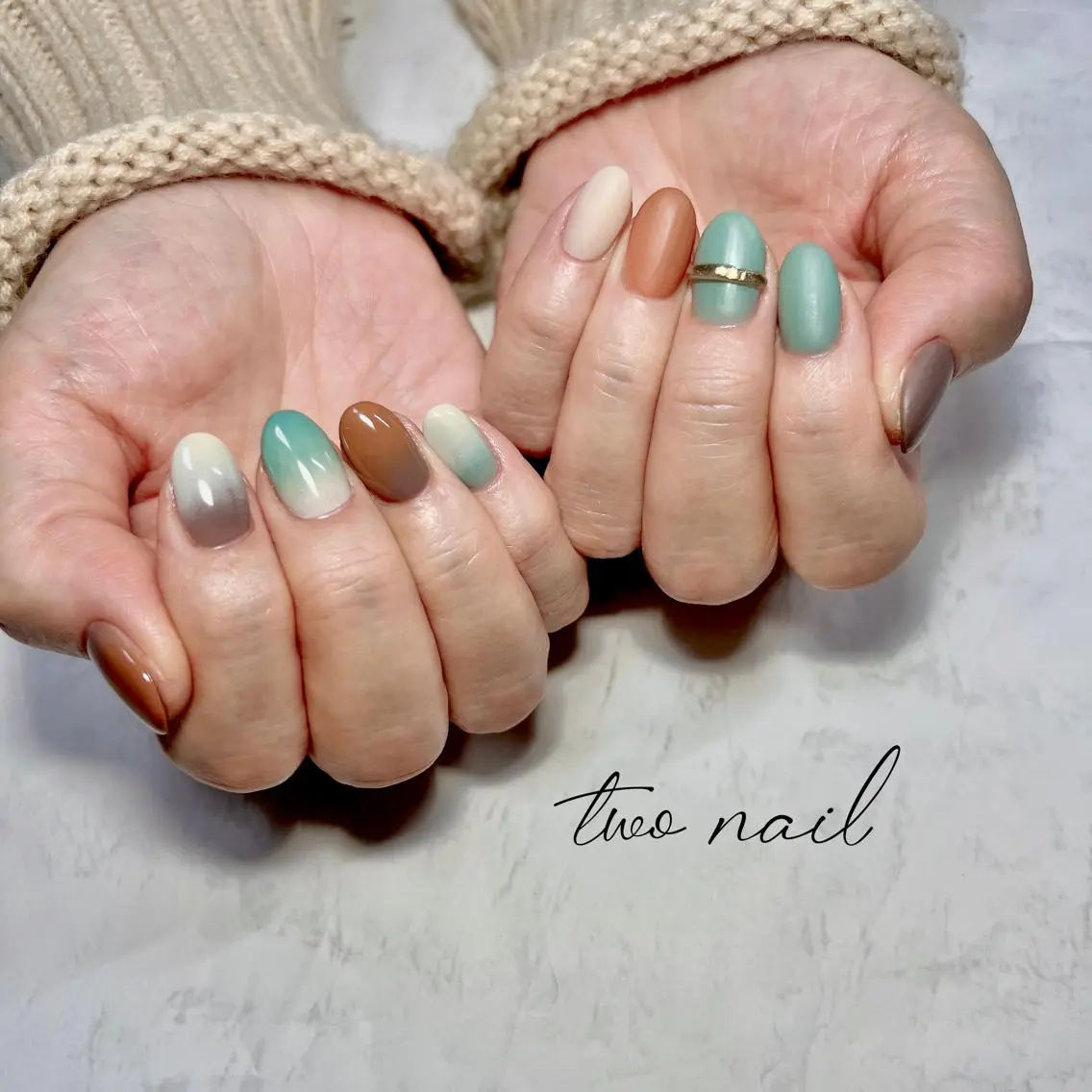 ネイル アートネイル フットネイル ハート ニュアンスネイル オフィスネイル two nailのネイルデザイン