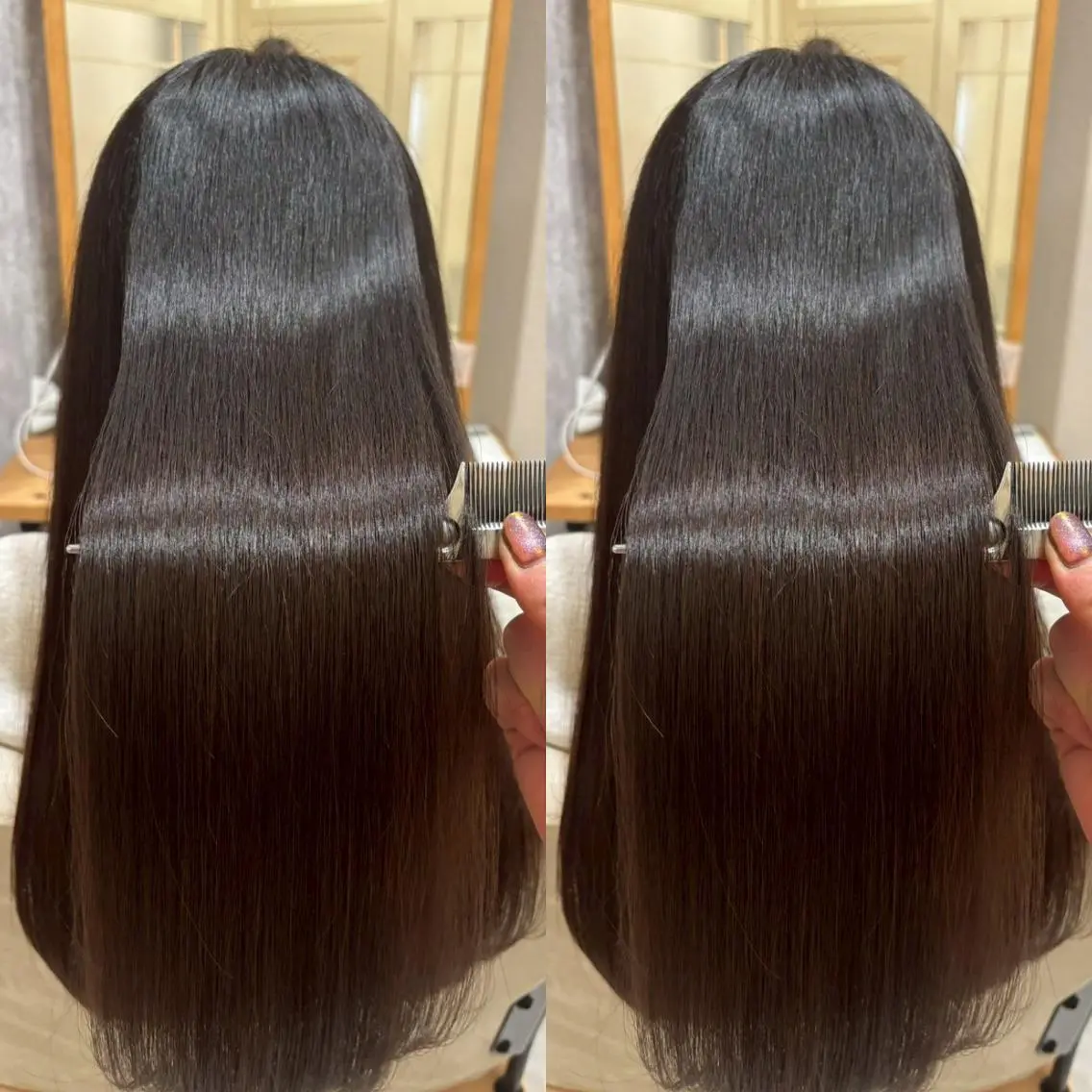 【ダメージレス艶カラー💎】カット+髪質改善リタッチカラー ¥6600の写真